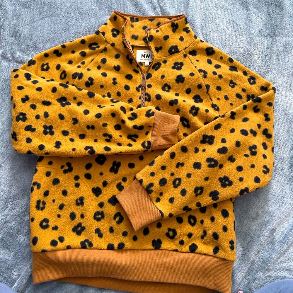 Madewell Fleece Cheetah Print